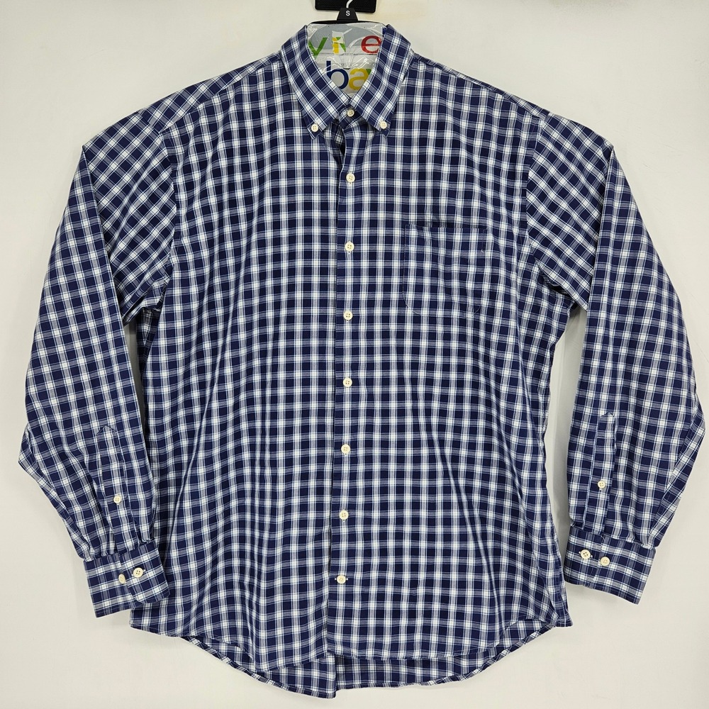 Peter Millar Shirt Mens Extra Large Button Down Long Sleeve Preppy‎ Blue Plaid